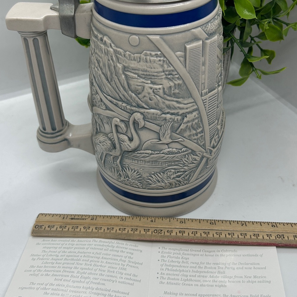Vintage Avon 2002 America The Beautiful Beer Stein Avon Fine Collectibles #35446 - Picture 16 of 16